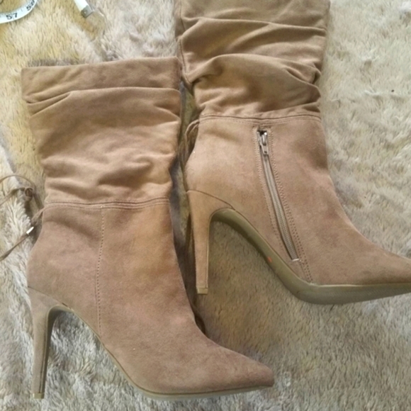 ZIGI SOHO JEENIE POINTED TOE 100% SUPER SOFT SUEDE MID CALF SLOUCH BOOT - Picture 3 of 8